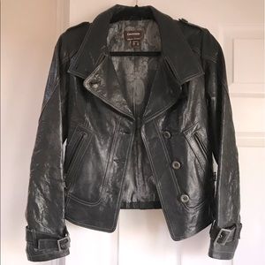 DANIER 3XS LEATHER JACKET EUC